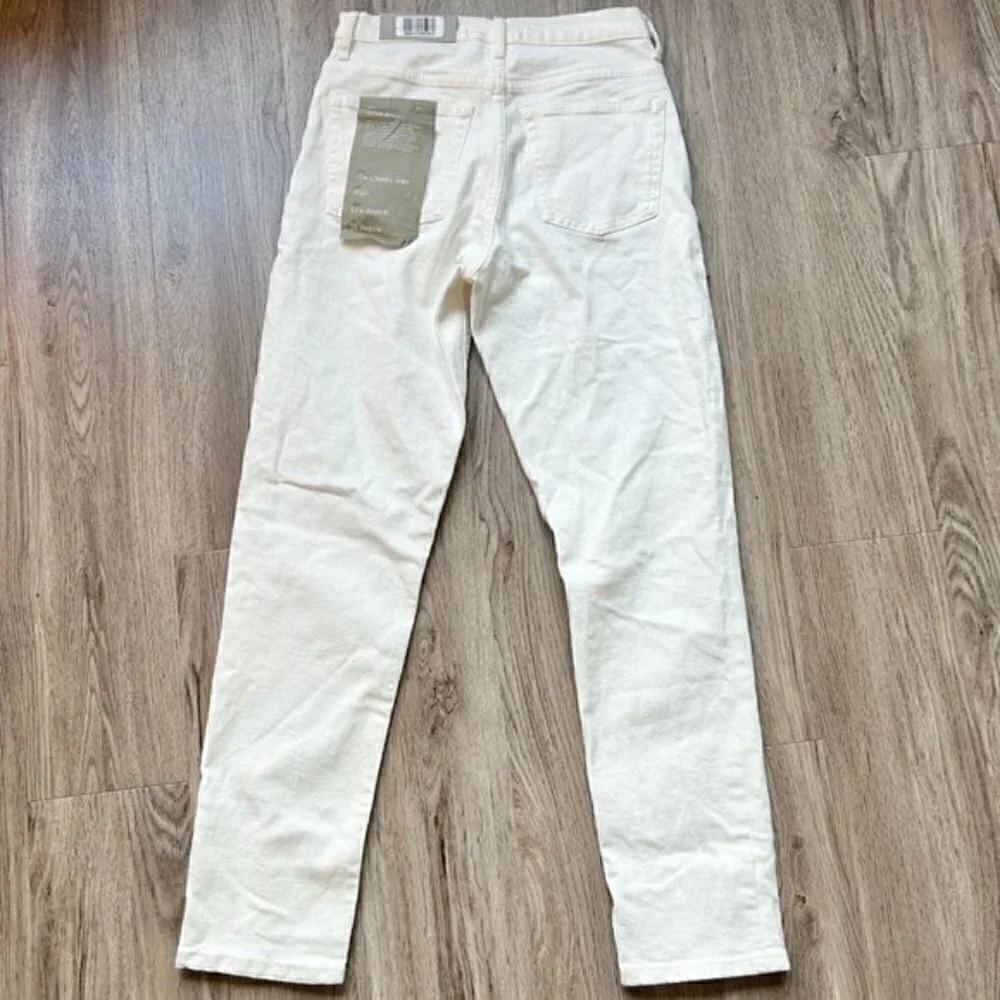 Everlane The Cheeky Straight Jean in Bone Size 26 NWT